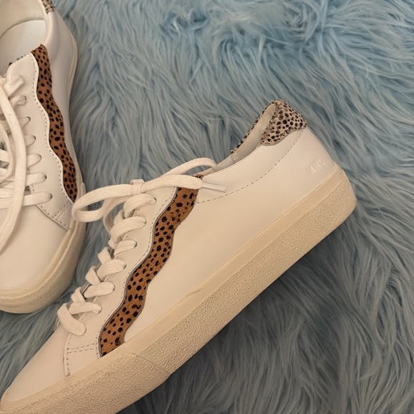 Madewell Sidewalk Low-Top Sneakers in Leather and Calf Hair: Wave Edition - Picture 7 of 9